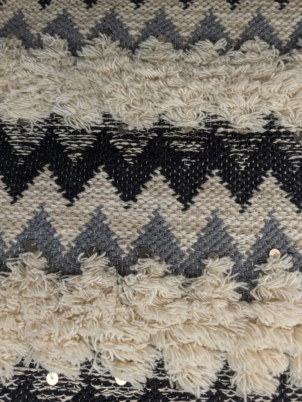 Vintage Boho Chevron Handmade Woven Wall Hanging Tapestry with Fr33